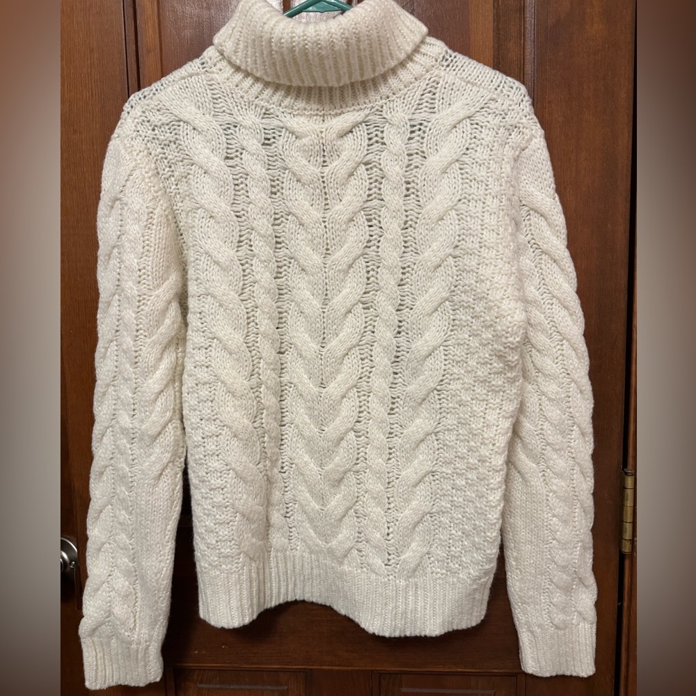 NWOT White turtleneck sweater